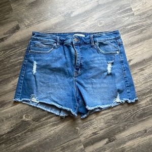 Sophia jeans, size 8, cutoff denim shorts.